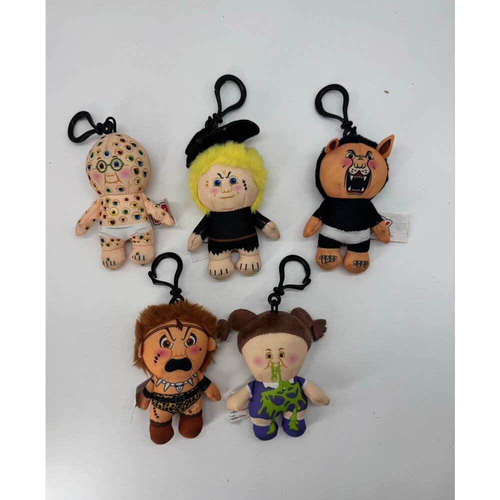 Lot of 5 - Topps Garbage Pail kids plush clip keychains
